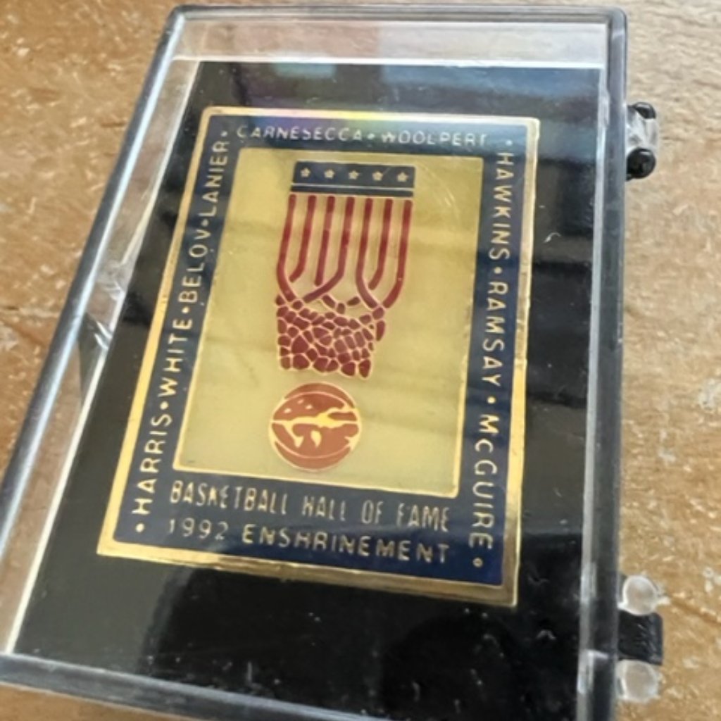 Basketball Hall Of Fame 1992 Enshrinement Pin